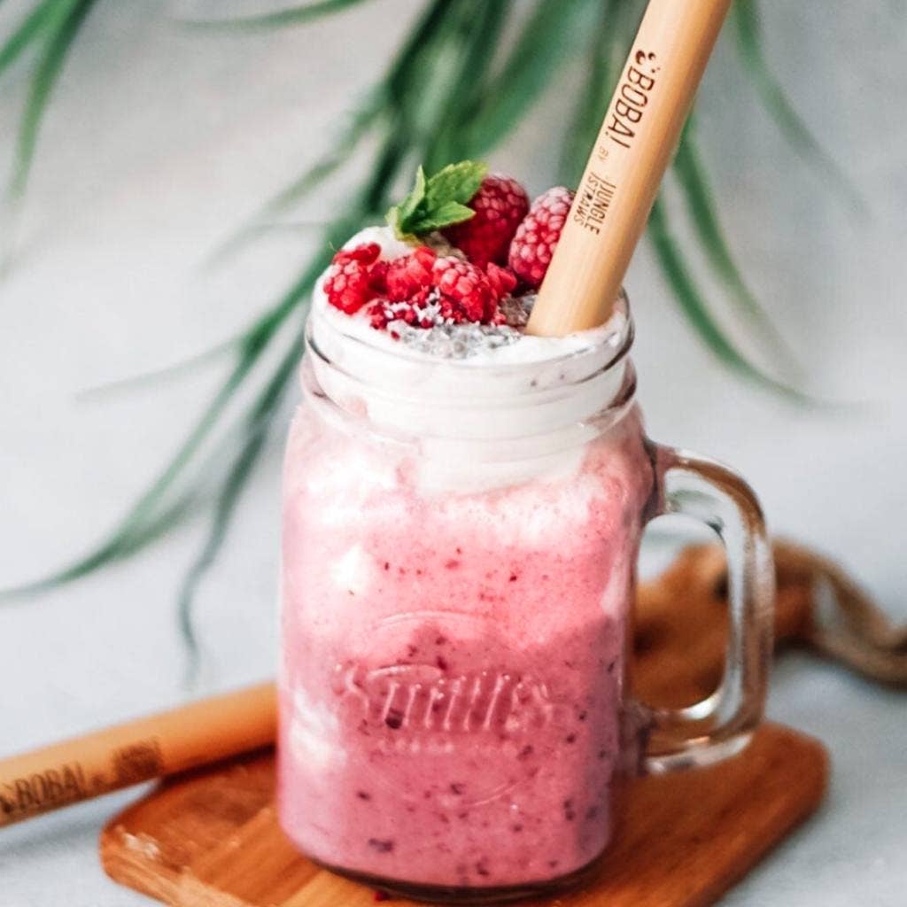 Boba, Bubble Tea and Smoothie Bamboo Straws