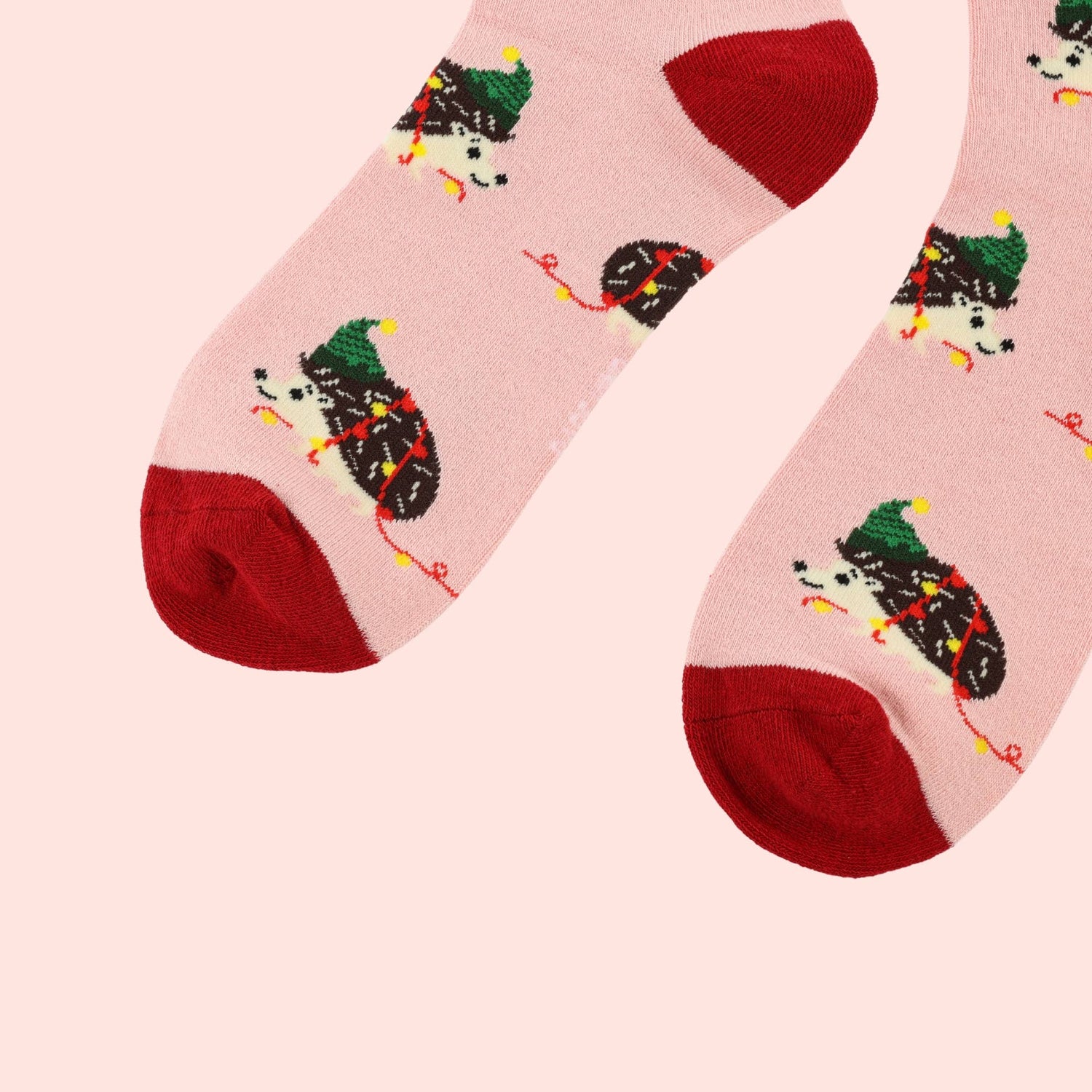 Christmas Hedgehog Socks