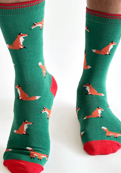 Green Fox Socks 4-7