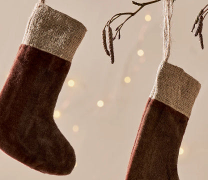 Cotton Velvet Mini Stocking