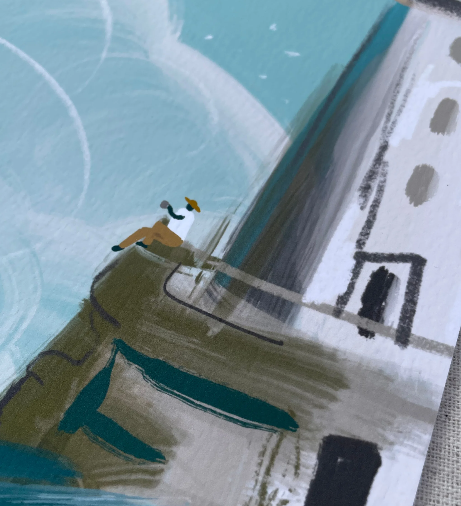 'Lighthouse Tea' Yaz Baxter Print