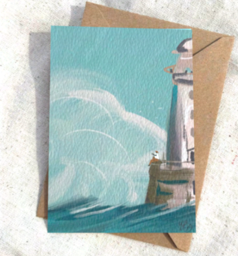 'Lighthouse Tea' Yaz Baxter Print