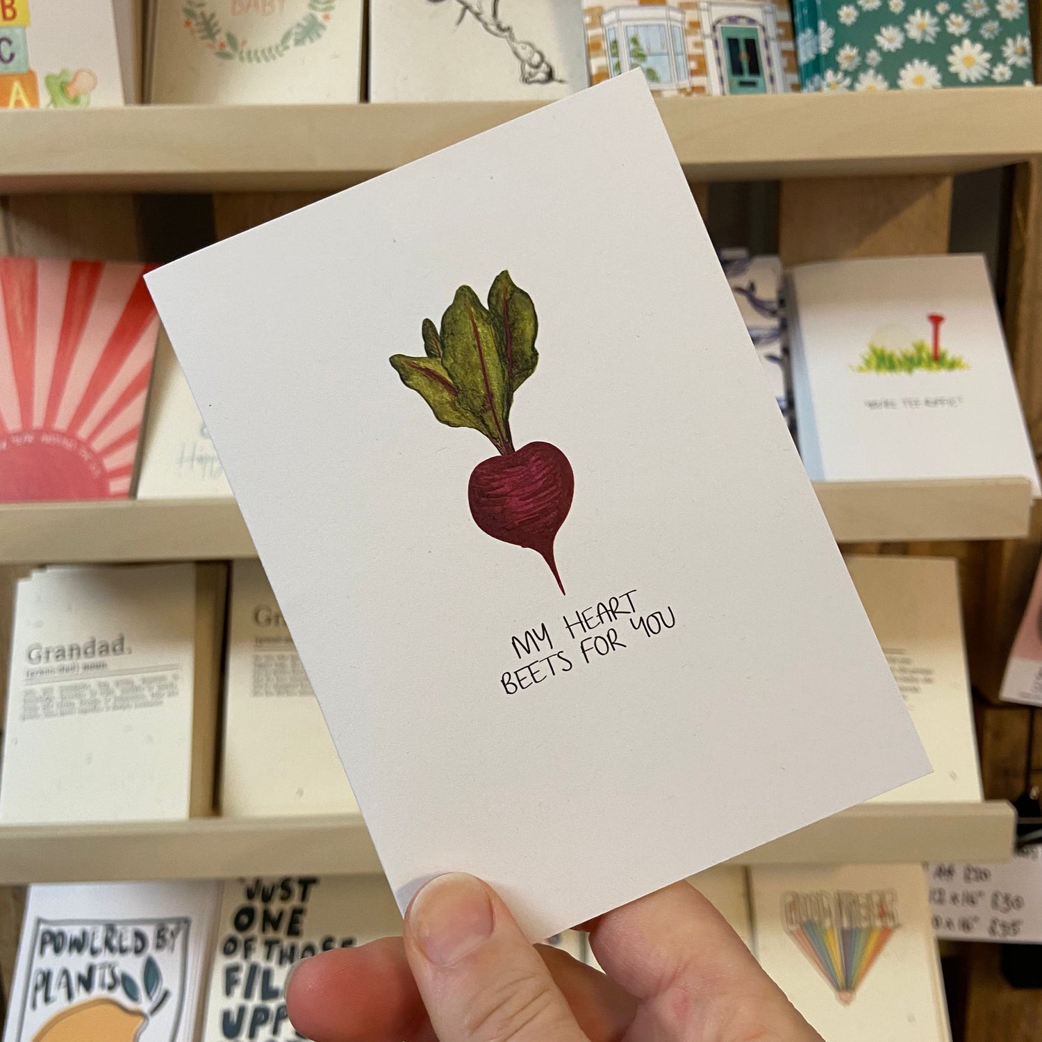 My Heart Beets For You Greetings Card