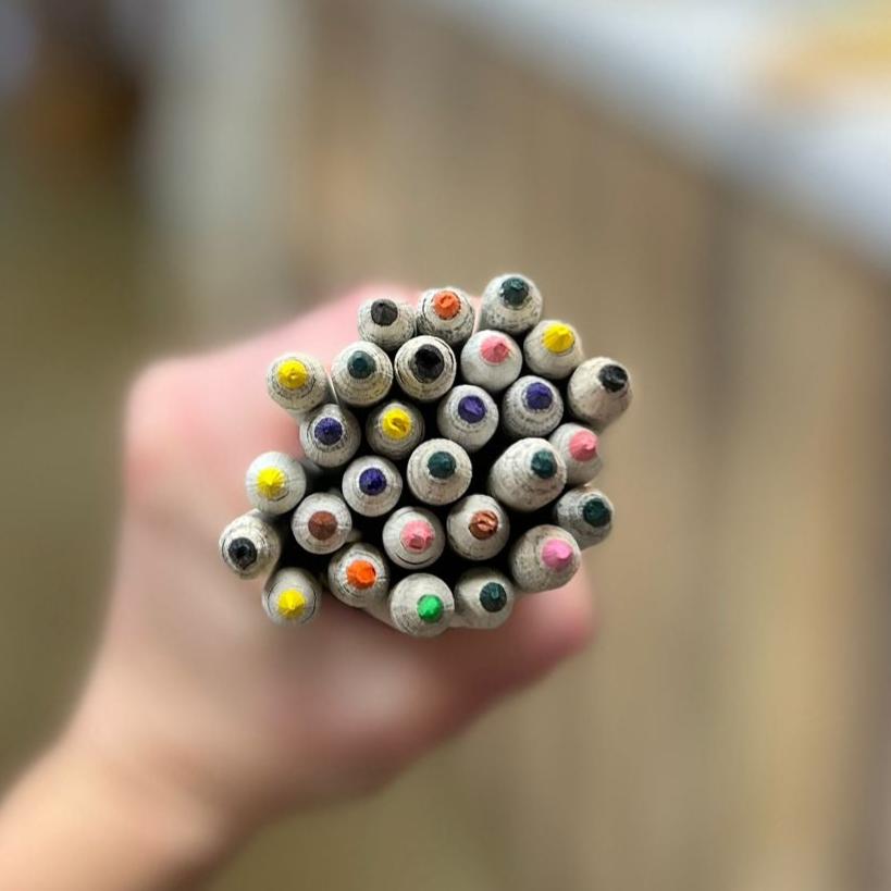 Newspaper Colouring Pencils