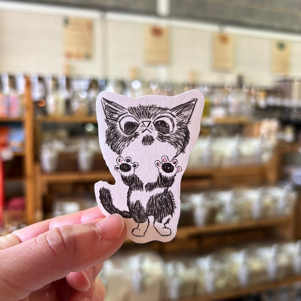 Otto the Cat Paper Sticker