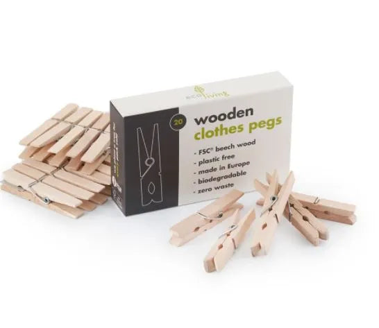 20 Pack Wooden Pegs