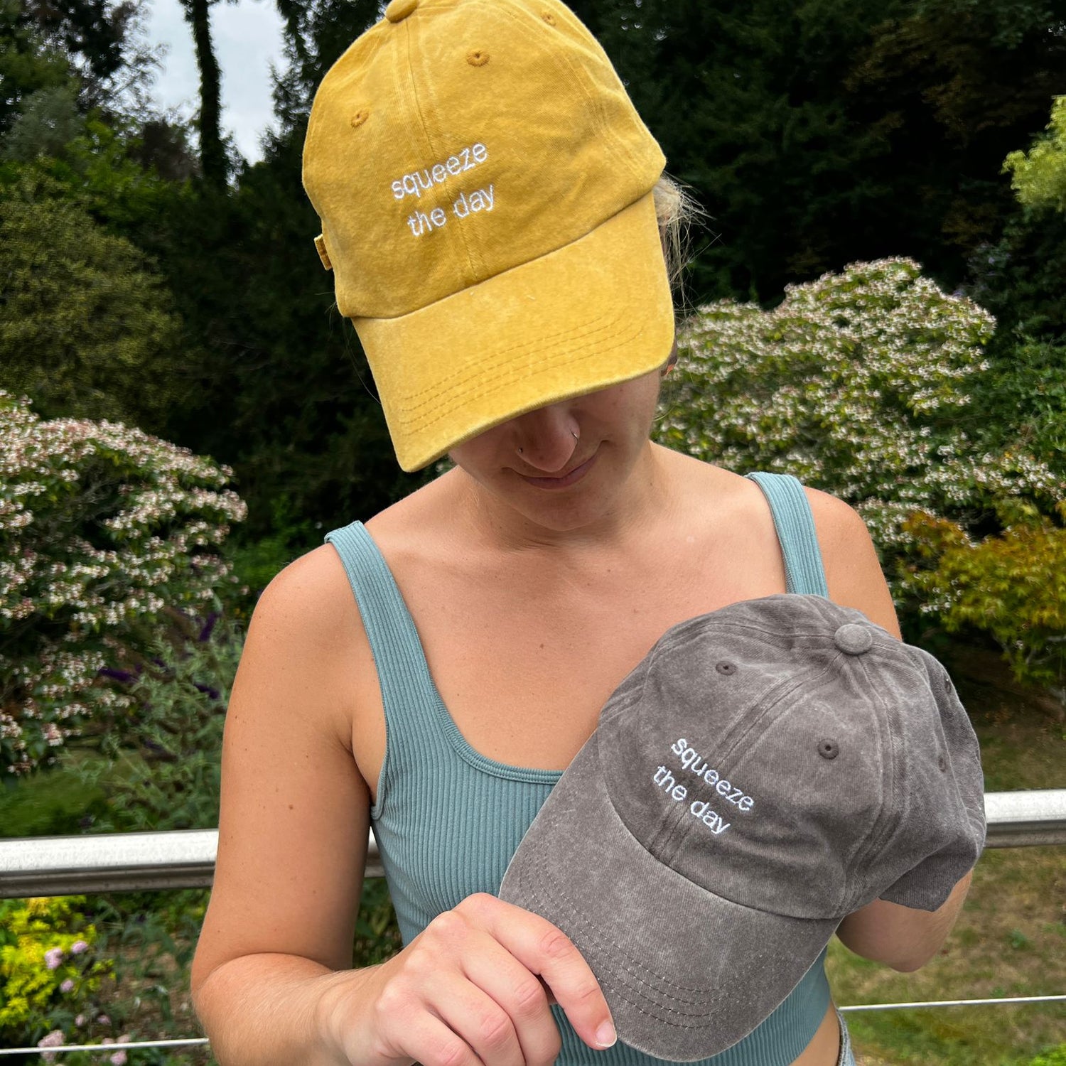Squeeze the Day Vintage Style Cap