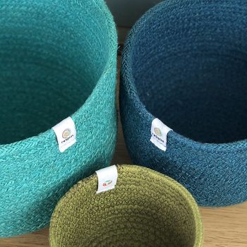 Tall Jute Bowls