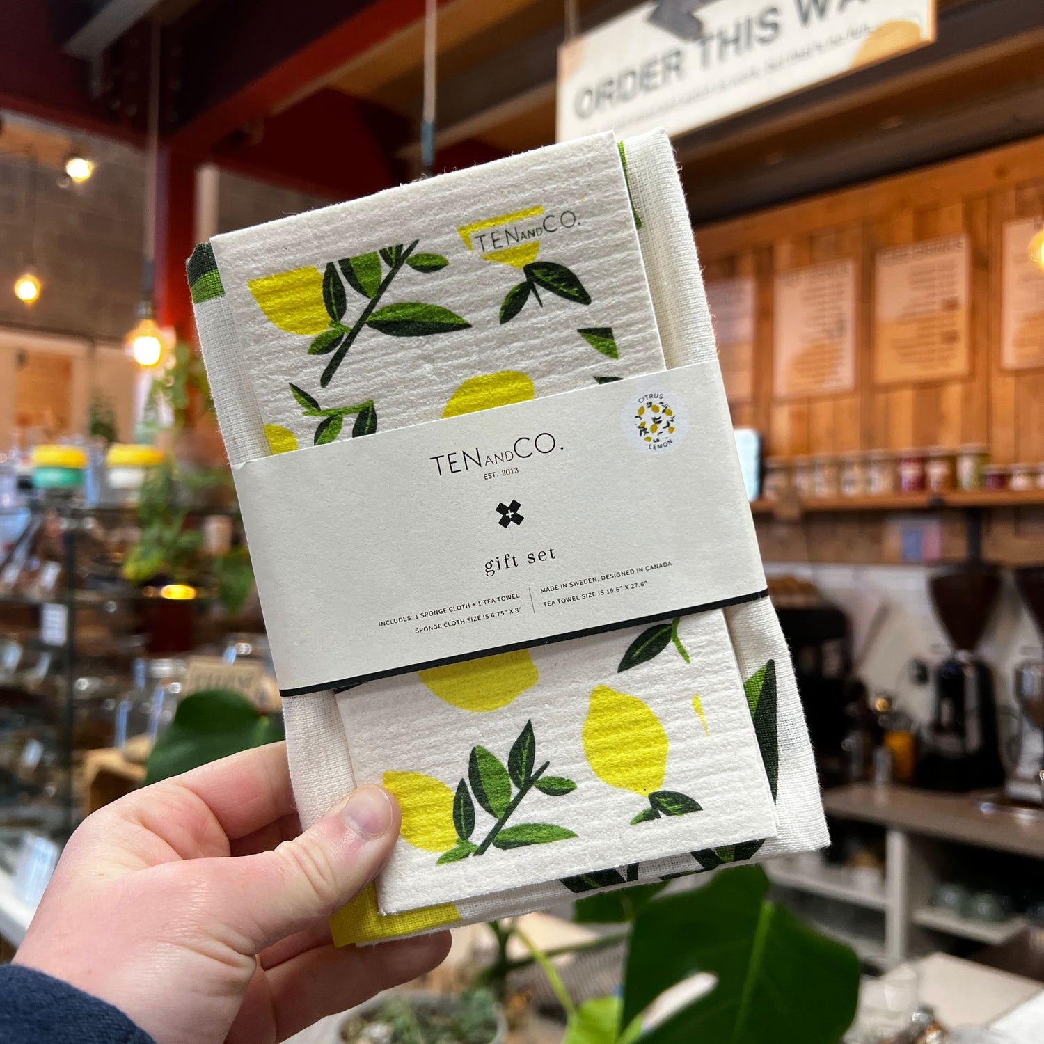 Tea Towel + Sponge Cloth Set
