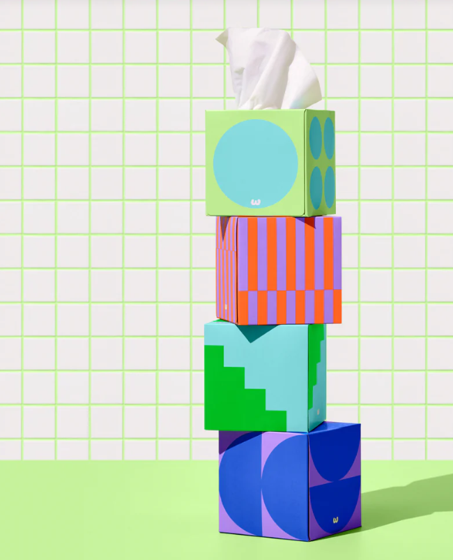 Soft + Strong 100% Recycled Facial Tissues