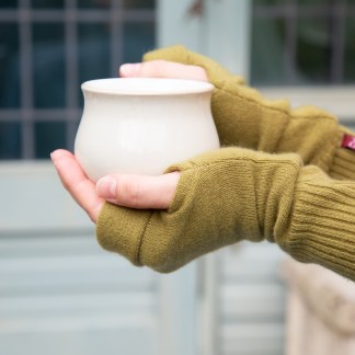 Recycled Cashmere Fingerless Gloves