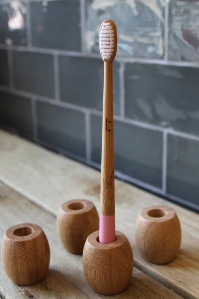 Bamboo Toothbrush Holder