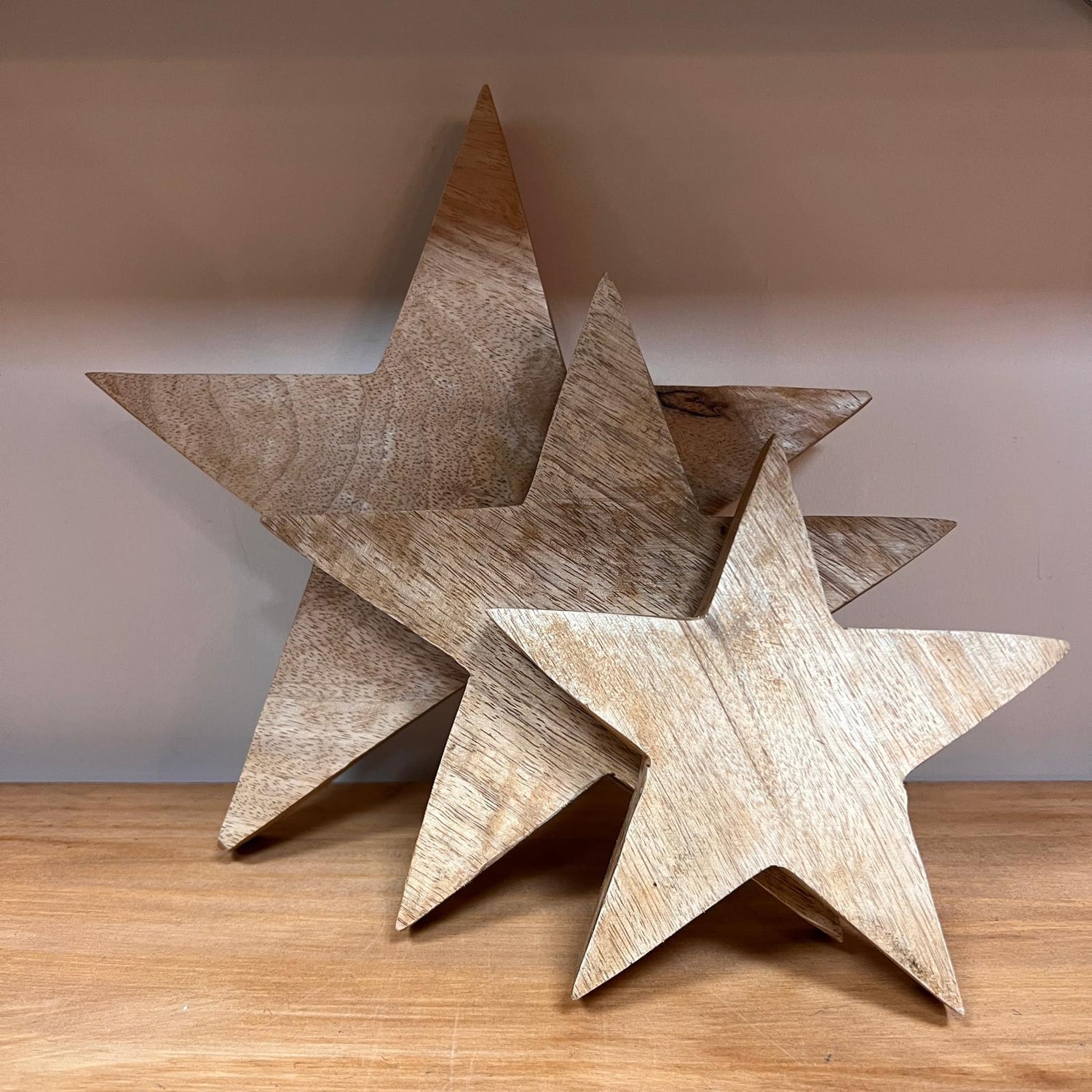Mango Wood Star Decorations