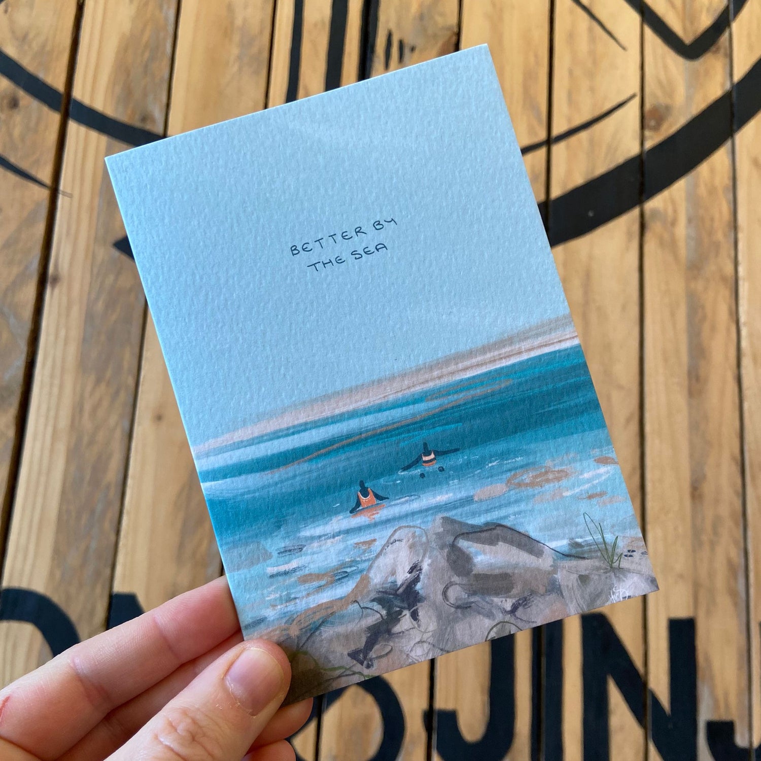 Better by the Sea Greetings Card